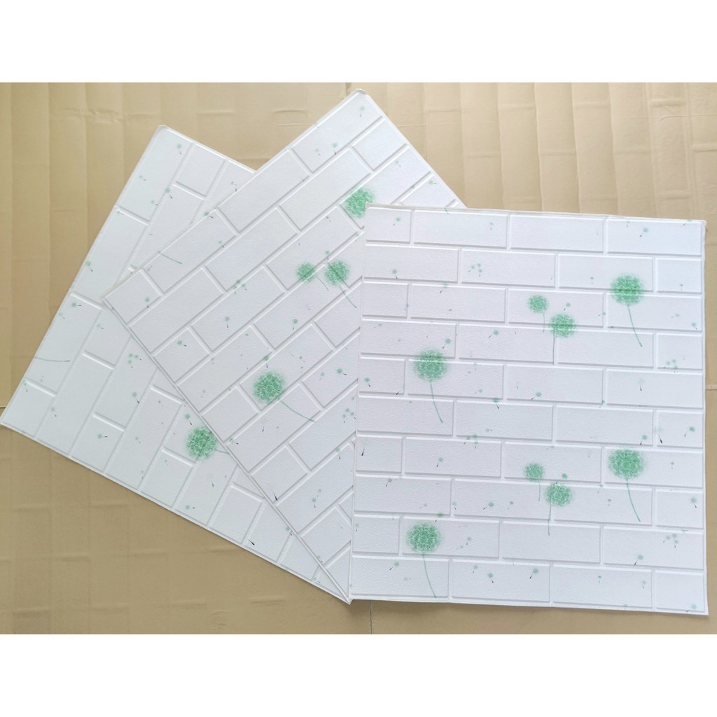 Xốp Dán Tường Hoạt Hình Bồ Công Anh Xanh Kích Thước 70*77 dày 3.5mm | BigBuy360 - bigbuy360.vn