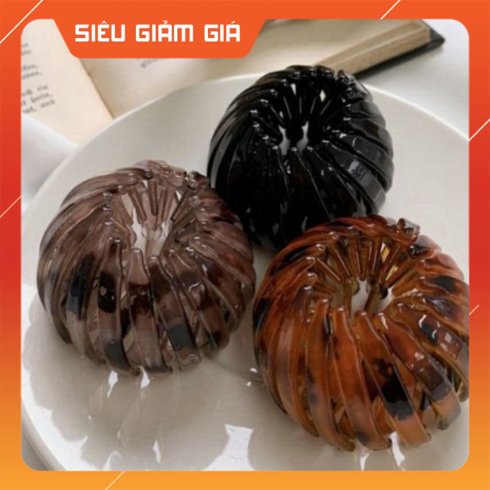 Chụp Búi Tóc Tròn - Kẹp Tóc Dạng Tròn Co Giãn