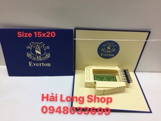 Sân bóng - Stadium - thiệp 3D ( mở 90 độ )