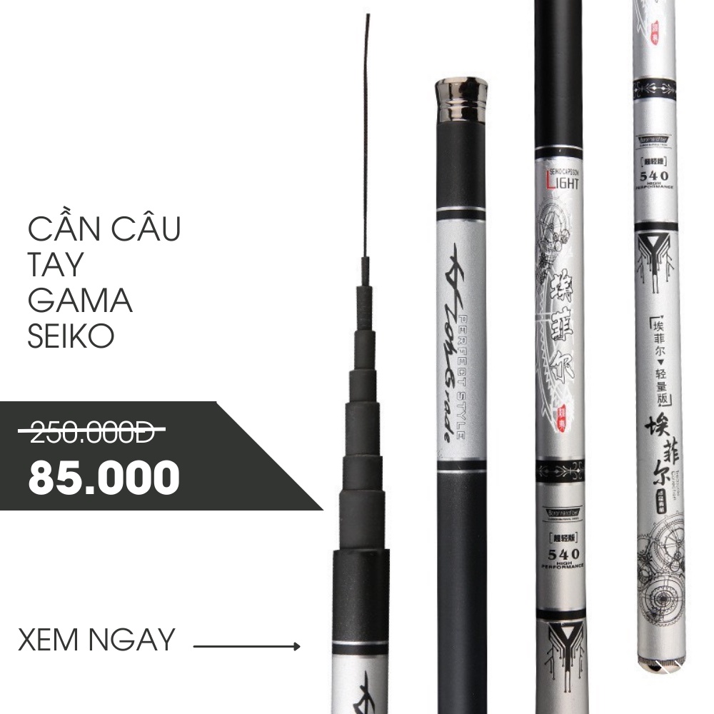 Cần Câu Tay Carbon Gama Seiko