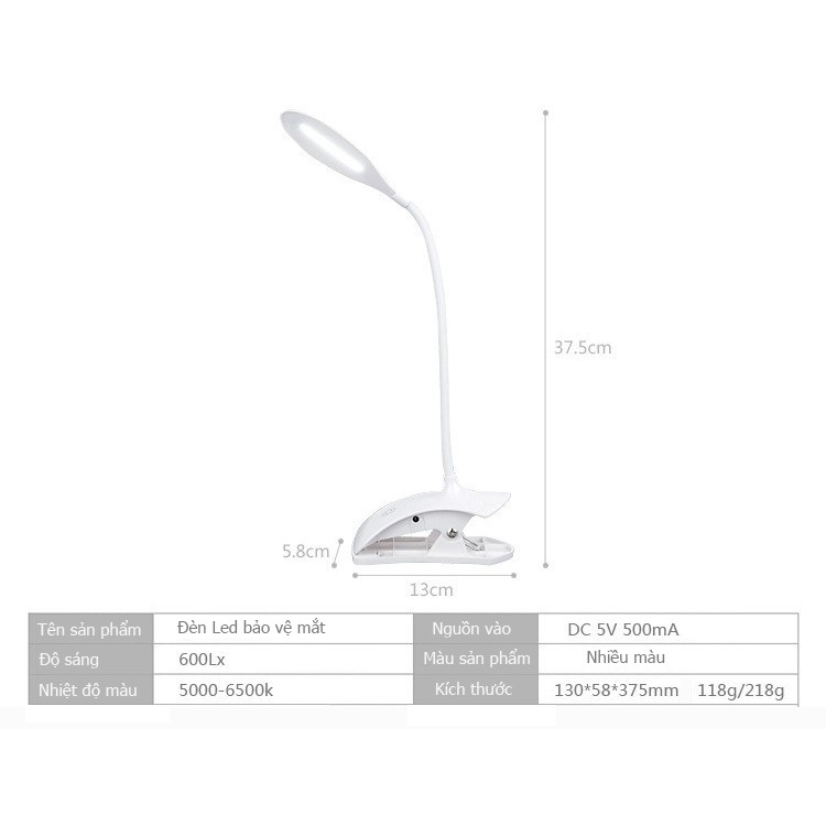 (CHUYÊN SỈ LẺ) ĐÈN CHỐNG CẬN KẸP BÀN CHO HỌC SINH TABLE LAMP MH-007 (MẪU MỚI)