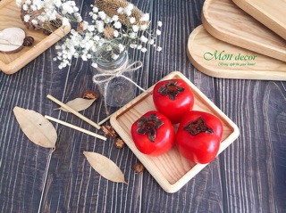Khay gỗ vuông chụp ảnh decor