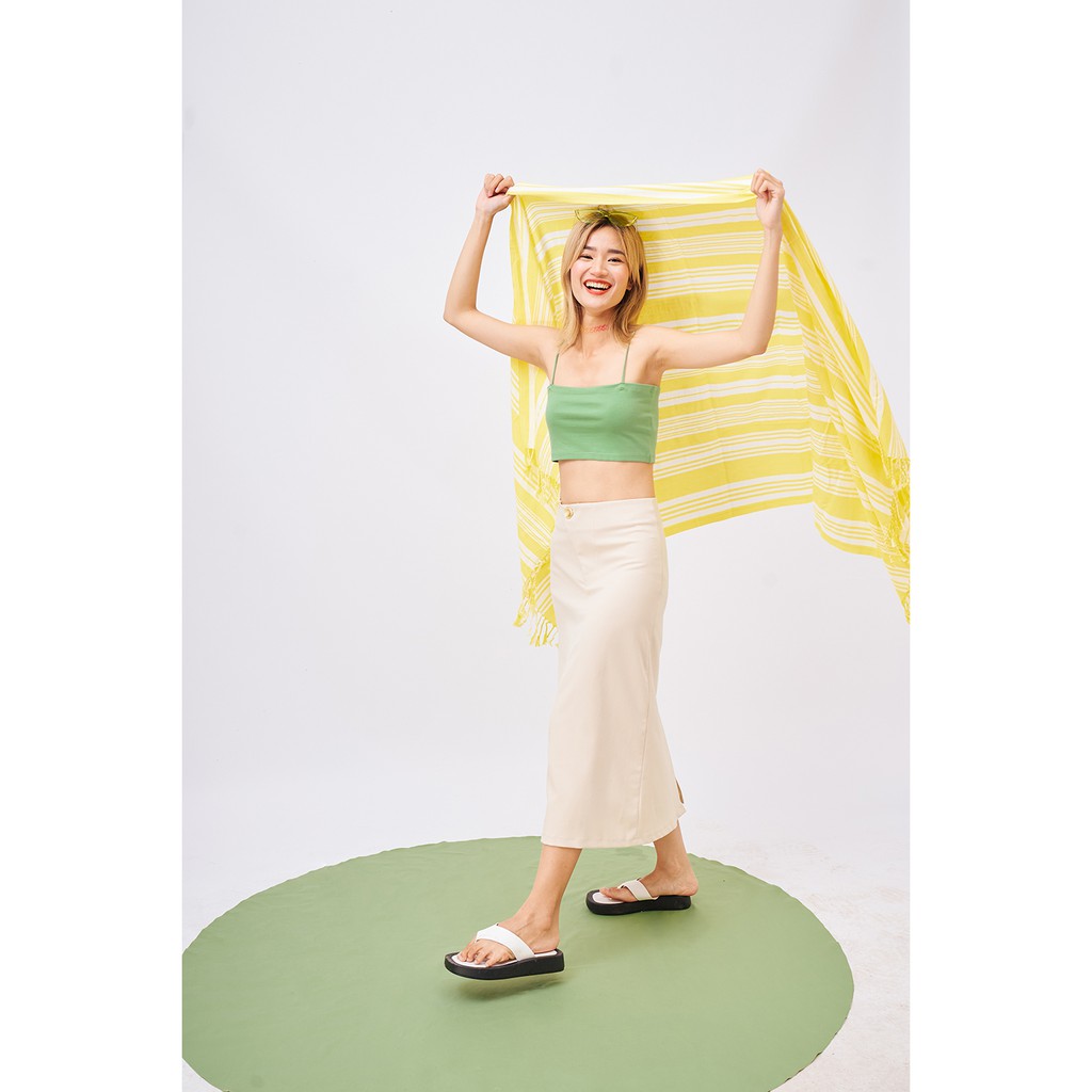 DOTTIE - Chân váy suông phối nút S0076 | BigBuy360 - bigbuy360.vn