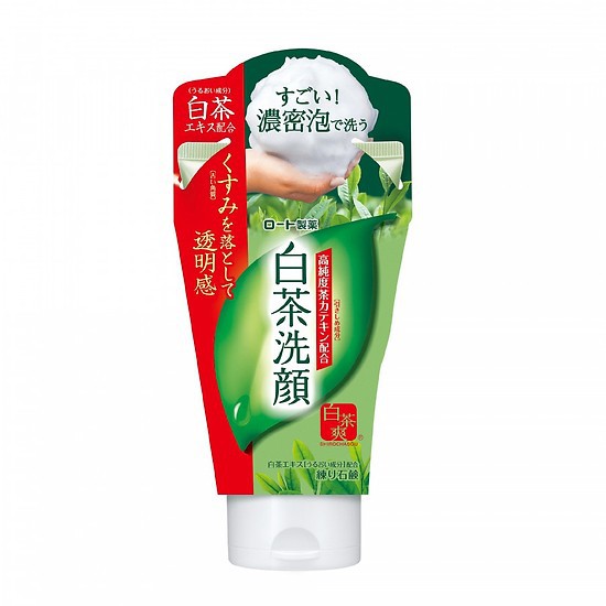 [Chính hãng] Sữa rửa mặt trà trắng Shirochasou White Tea Face Wash Rohto 120g