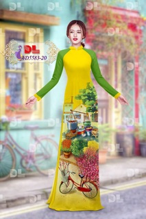 Vải áo dài phong cảnh