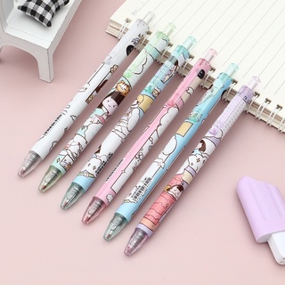 Bút bi bấm mực đen ngòi 0.5mm hình cô gái anime dễ thương
