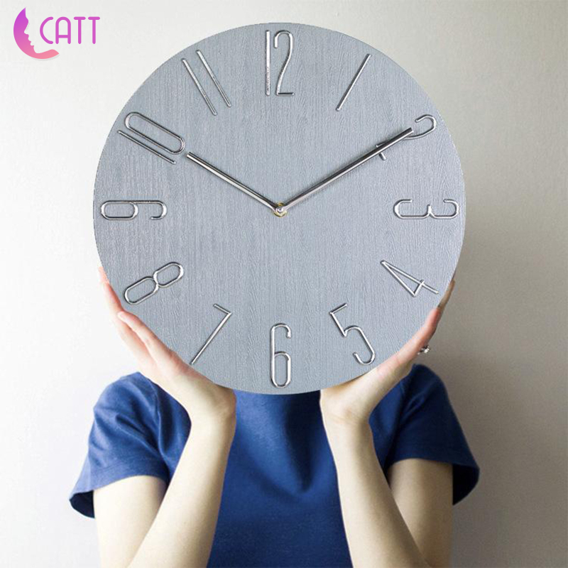 Đồng Hồ Treo Tường 14 &quot;Màu Trắng Phong Cách Hiện Đại