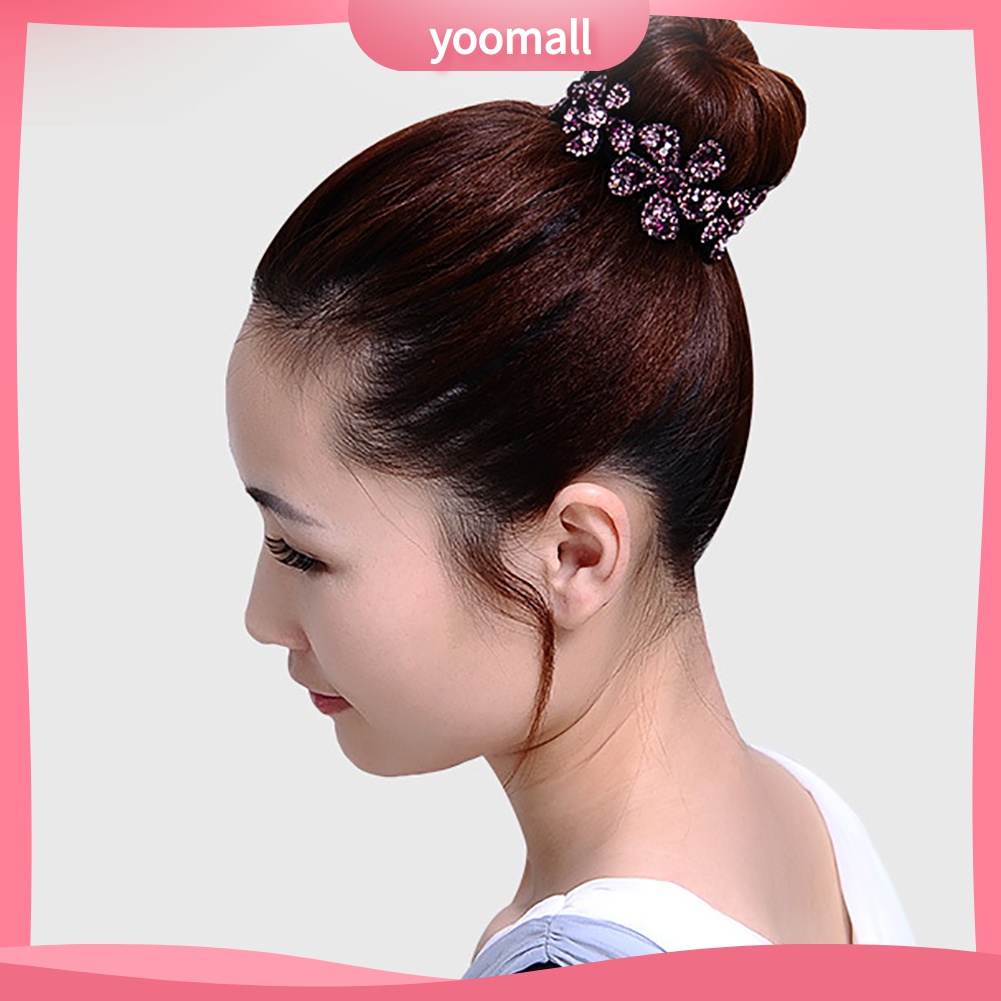 Yomall♡ Kẹp TóC HìNh Hoa ĐíNh Kim Cương Giả ThờI Trang Cho Nữ
