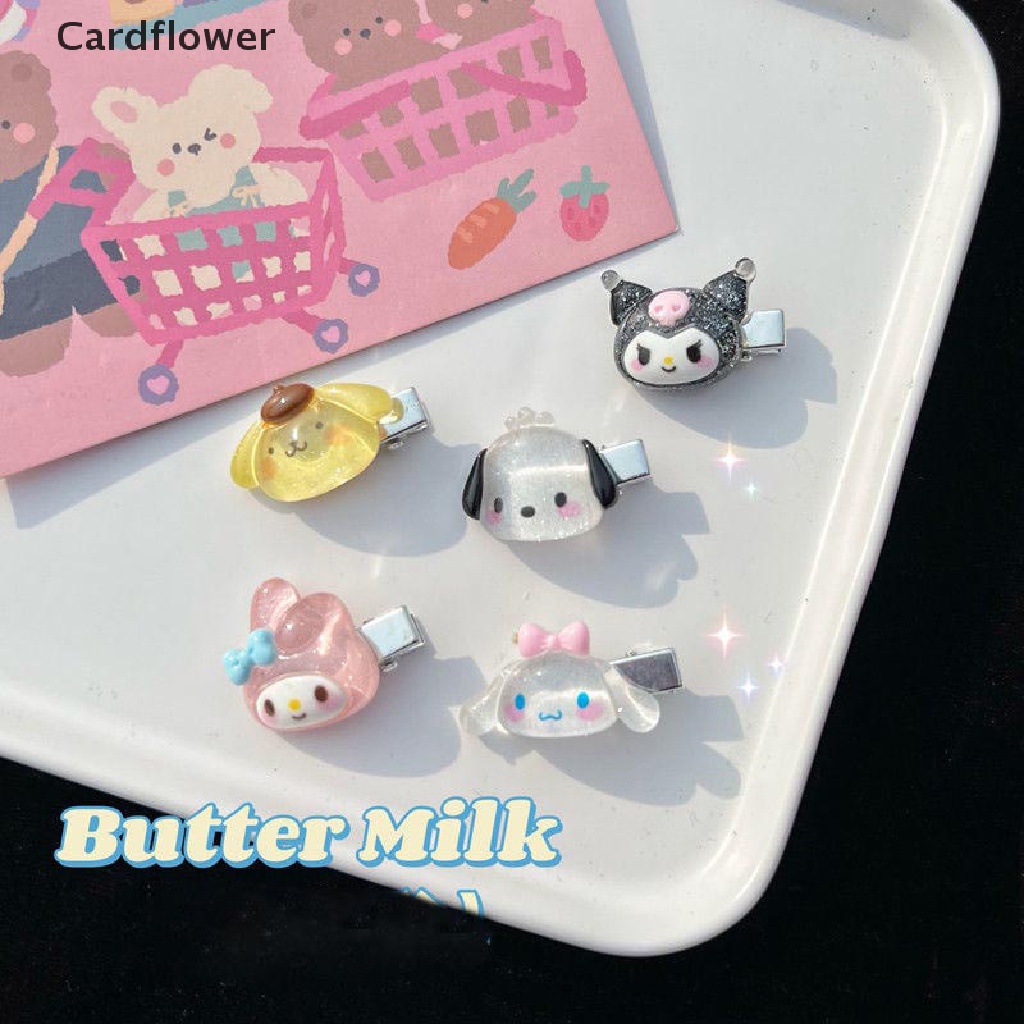 &lt; Cardflower &gt; 1 / 5 Kẹp Tóc Mini Họa Tiết Hoạt Hình Cún Sanrio Ngọt Ngào Và Hoang Dã Dễ Thương Dành Cho Nữ Sinh