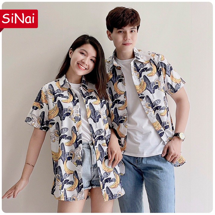 Áo Sơ Mi Tay Ngắn In 3D nhiều họa tiết Cá Tính Thời Trang Mặc Cặp, Nhóm - Sinai Store