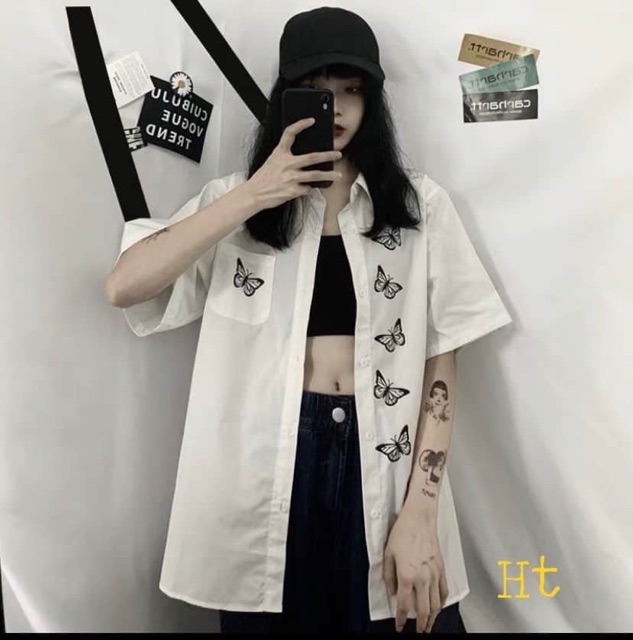 Áo sơmi 6 bướm H2A977