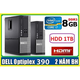 Mua Máy tính để bàn đồng bộ Dell optiplex 390 ( Core i7 / 8G / 1000G ) Có HDMI   Tặng USB wifi   Dây HDMI bàn di chuột