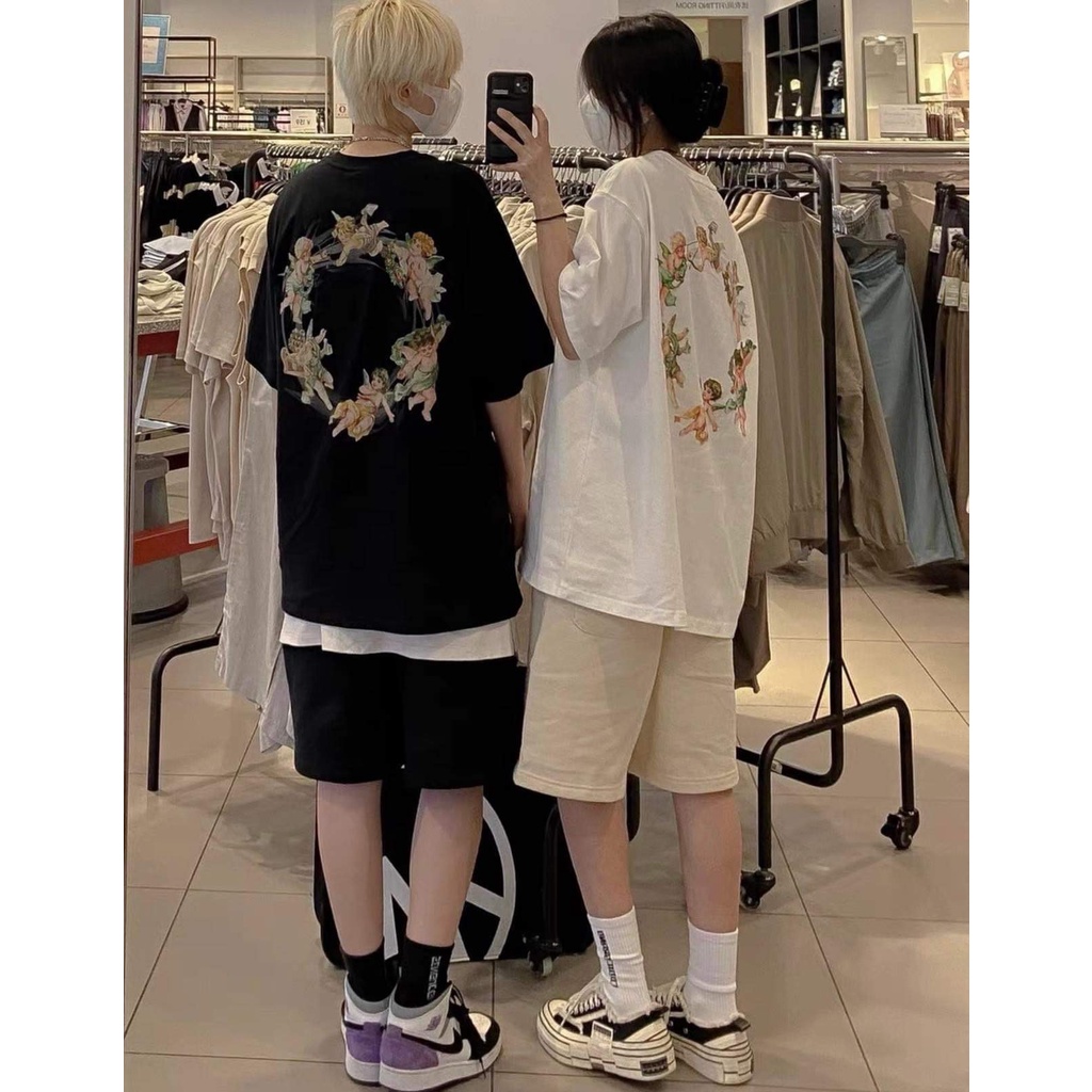 Set Đồ bộ nữ mùa hè chất liệu thun kèm quần đùi kaki Unisex