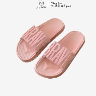 [Mã WABRMH99 giảm 12% đơn 99K]Dép Nữ giayBOM Cao Su Đúc Siêu Nhẹ D0022