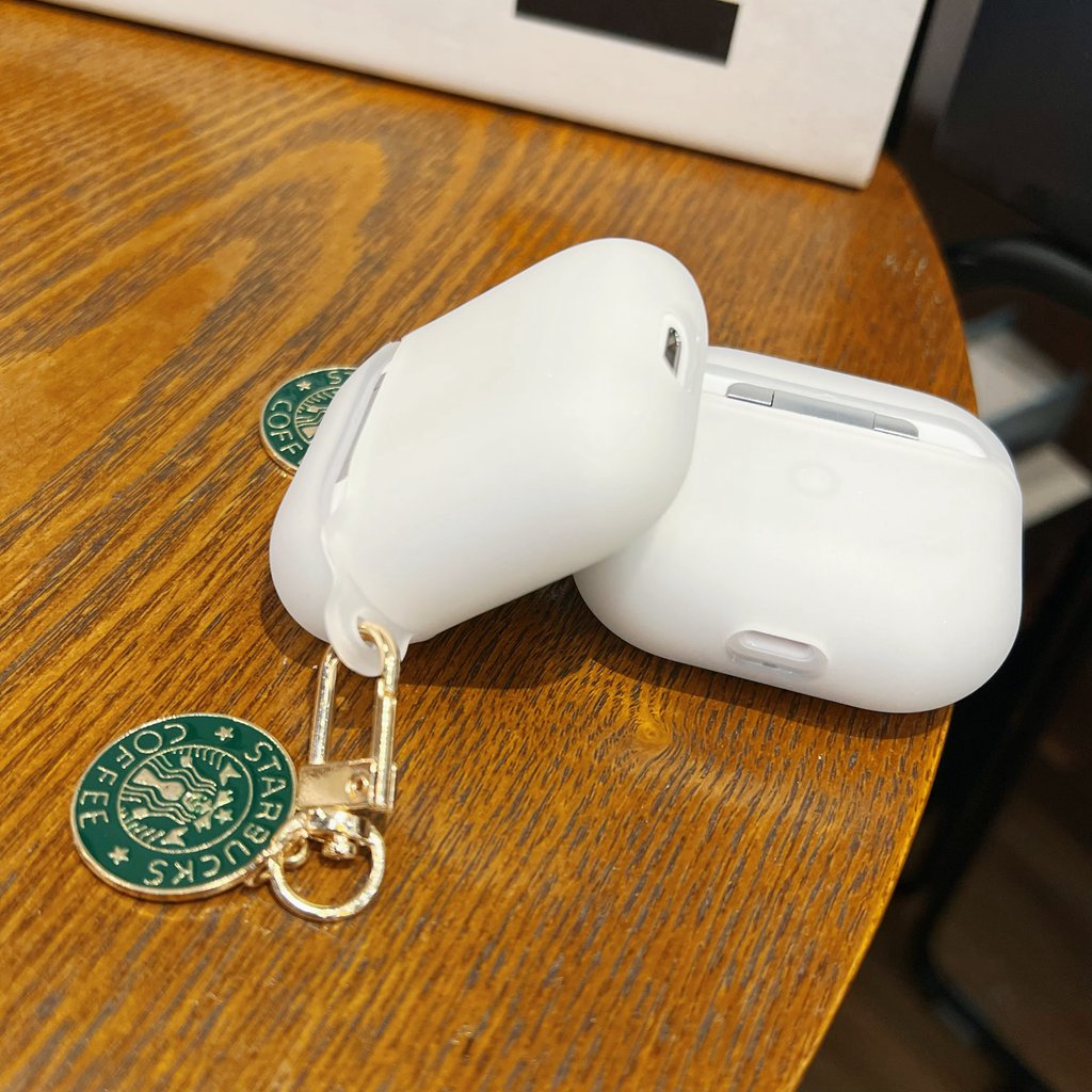 Vỏ Bảo Vệ Hộp Sạc Tai Nghe Airpods 1 2 3 Pro Bluetooth Không Dây Bằng TPU Mềm Mặt Nhám Hình Starbucks Chống Rơi Chống Bẩn