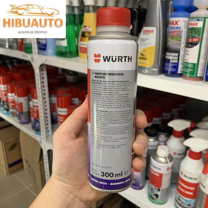 Phụ Gia Dầu Nhớt WURTH Engine Oil Treatment 300ml | Hàng Nhập Đức