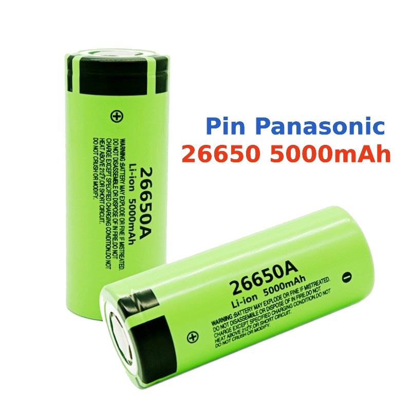 Pin 26650 dung lượng 5000mAh - pin lithium NCR26650A dòng xả cao 25A