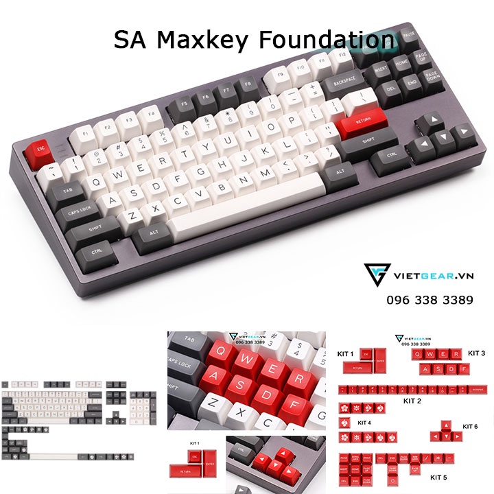 Tổng hợp Bộ nút SA Maxkey | ABS | double shot | nhiều mầu
