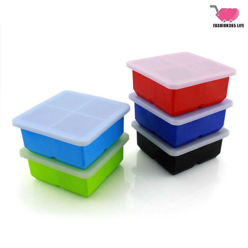M M M Áo khoác phao♥ Khuôn làm đá viên bằng silicone có nắp
