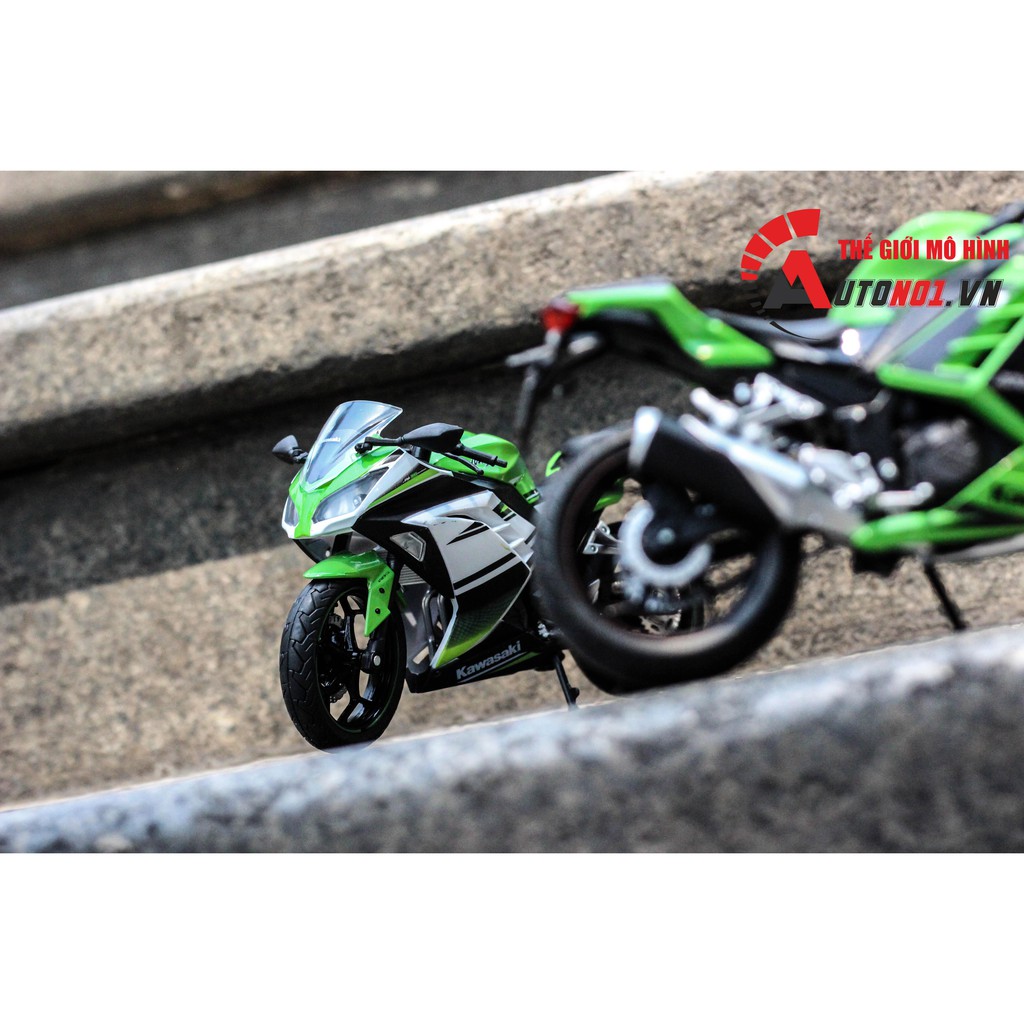 MÔ HÌNH KAWASAKI NINJA 300 1:12 AUTOMAXX CÓ HỘP