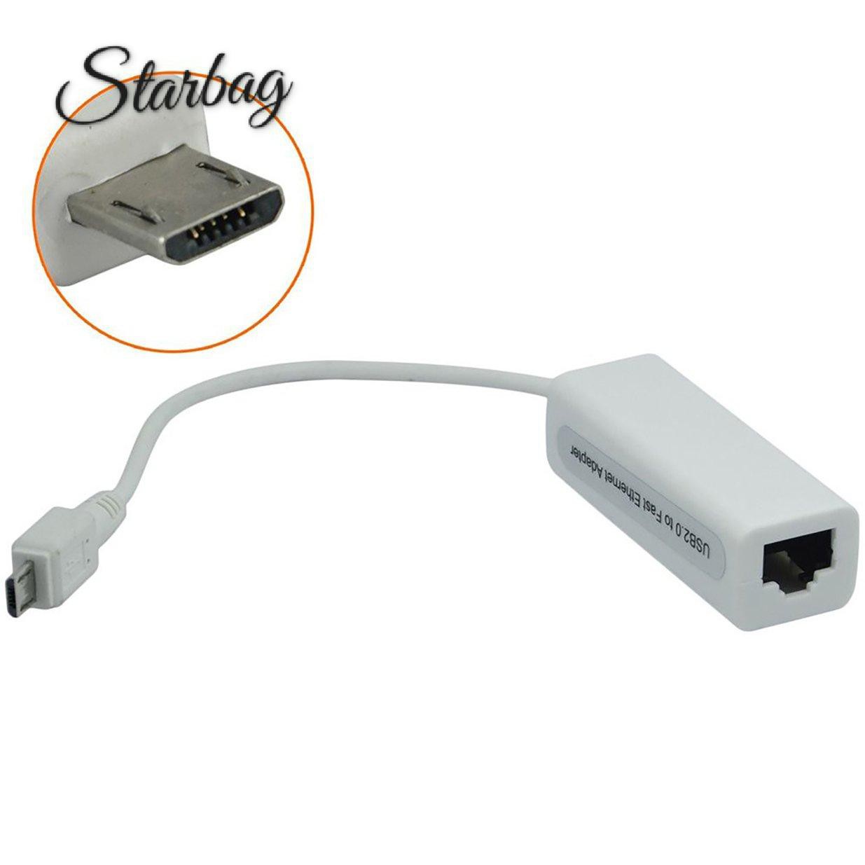 Bộ Chuyển Đổi Mạng Lan Sf Micro Usb 2.0 Sang Rj45 10m / 100mbps | BigBuy360 - bigbuy360.vn