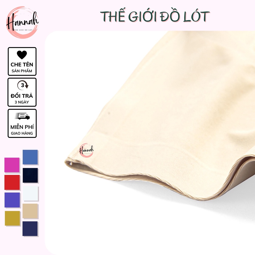 Combo set 5 quần lót nữ đúc su non thun lạnh không viền cạp ép cao cấp HANNAH SECRET QL004