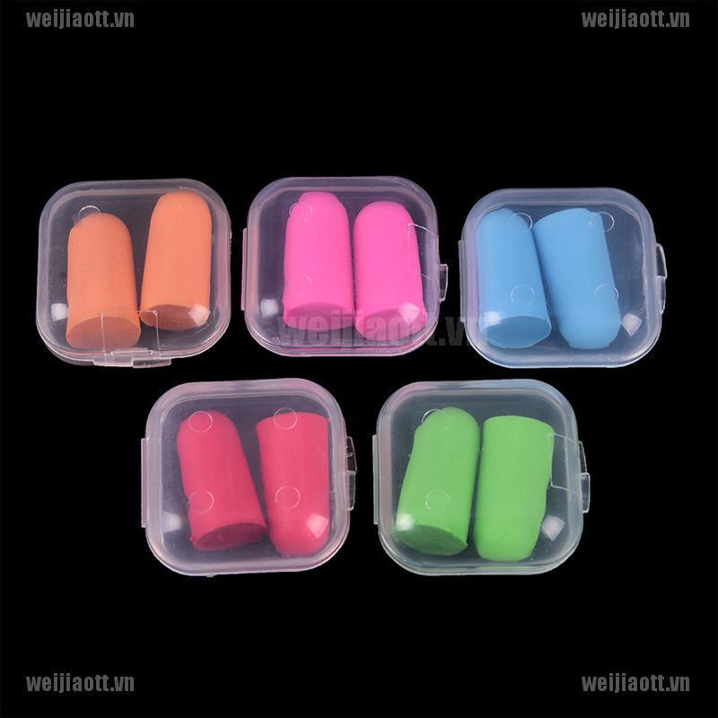 1 Set / 2 Nút Bịt Tai Chống Ồn Khi Ngủ Bằng Mút Mềm