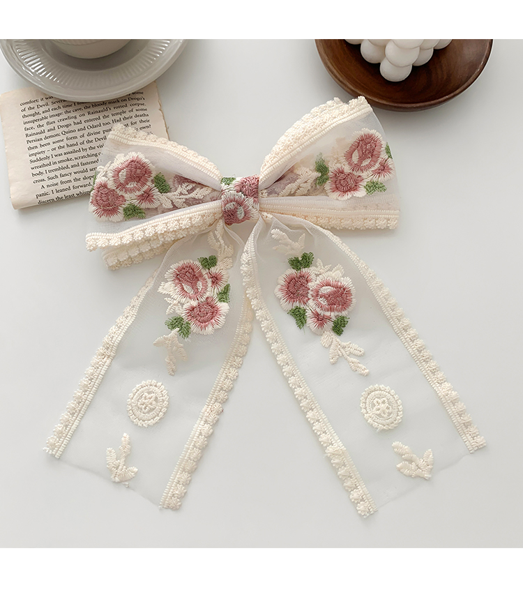 Korean Double-layer Bowknot Hairpin Female Fashion Small Flower Hair Accessories