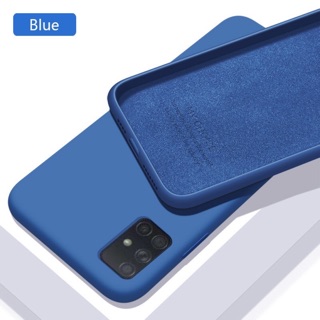 Ốp lưng Silicone lót nỉ cho Galaxy A71 Dẻo màu chống bẩn, dễ lau chùi