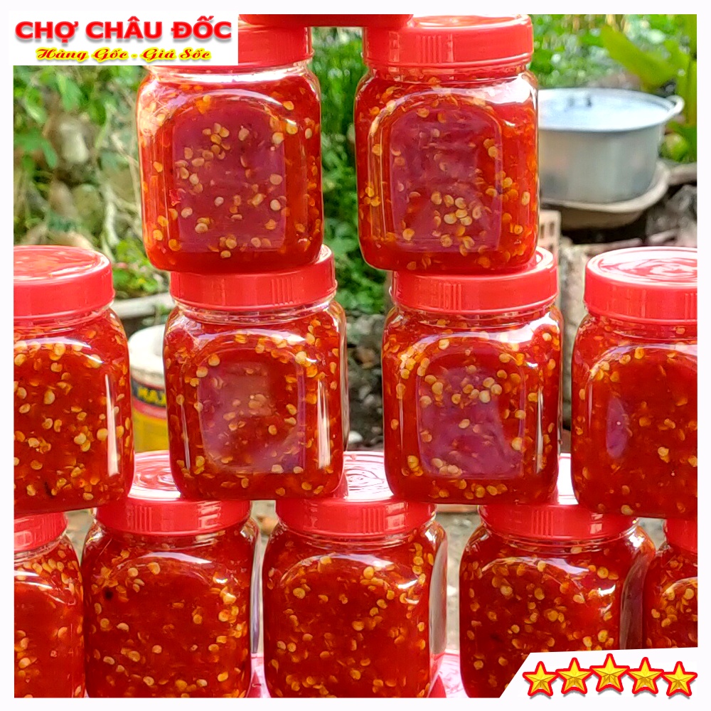 Hủ 220gr Ớt Xay Ngâm Đường Châu Đốc Loại Đặc Biệt Siêu Cay