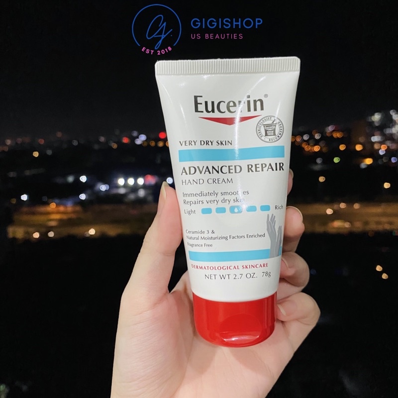 Kem Dưỡng Dành Cho Tay Khô Eucerin Advanced Repair Hair Cream 78g