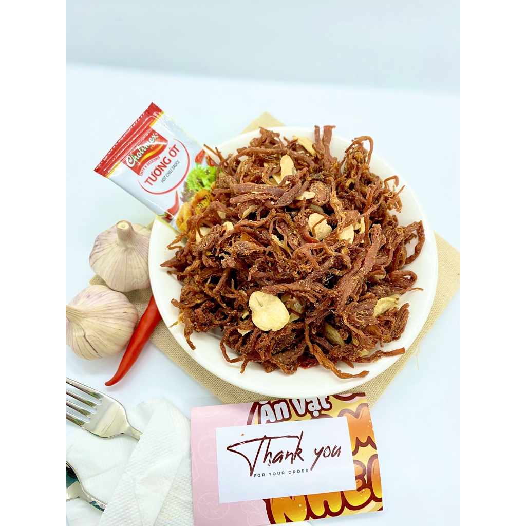 Khô heo cháy tỏi Nhem Nhem 300g Đồ ăn vặt Hà Nội vừa rẻ vừa ngon | BigBuy360 - bigbuy360.vn