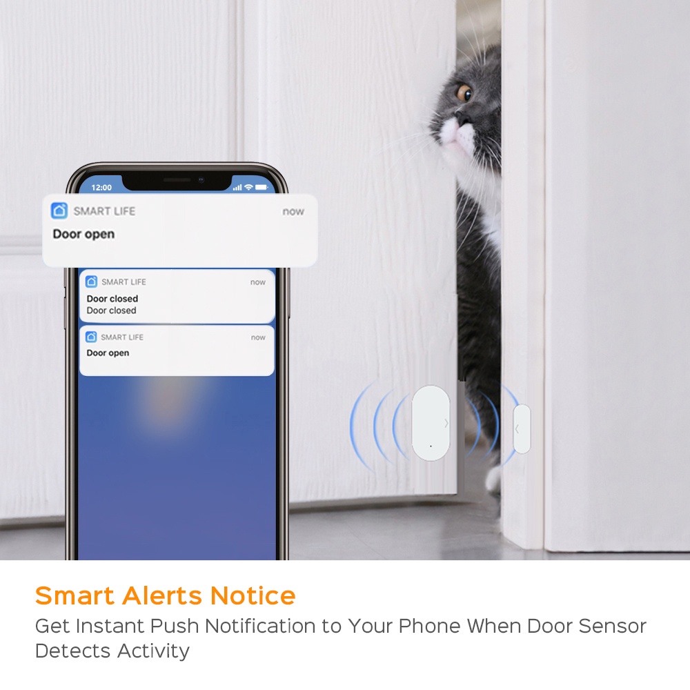 Thiết bị theo dõi đóng mở cửa SMATRUL Tuya Zigbee thông minh có từ tính hỗ trợ Alexa Google