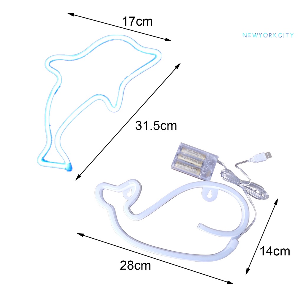 Đèn LED Hình Cá Heo Trang Trí Phòng Ngủ Cho Bé