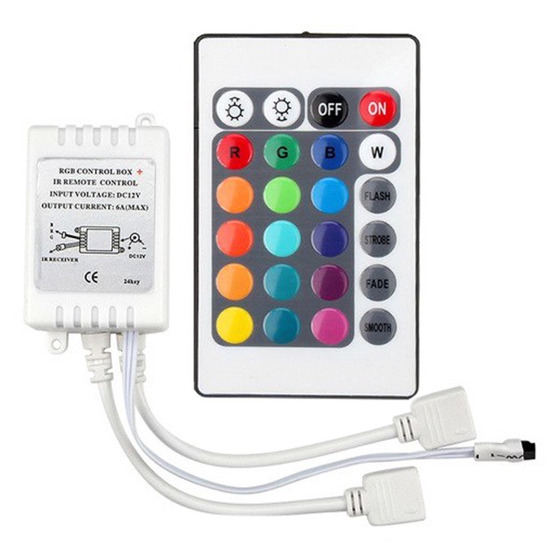 Bộ Remote điều khiển LED 5050 RGB 5m/10m 1 đầu/2 đầu