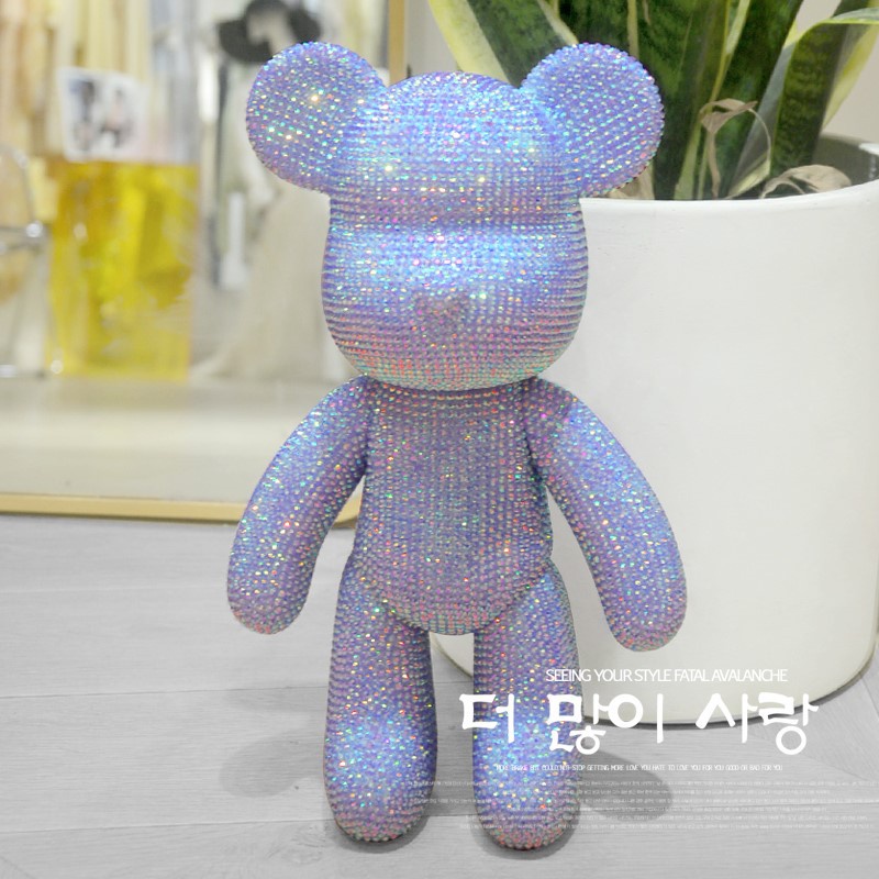 Gấu Đính Đá Handmade Bearbrick Size 23cm Cao Cấp - Coolgift