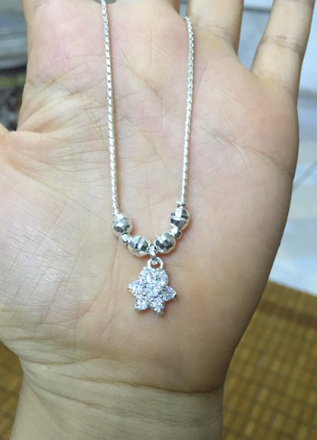Dây chuyền liền mặt nhiều mẫu dễ thương bạc ta