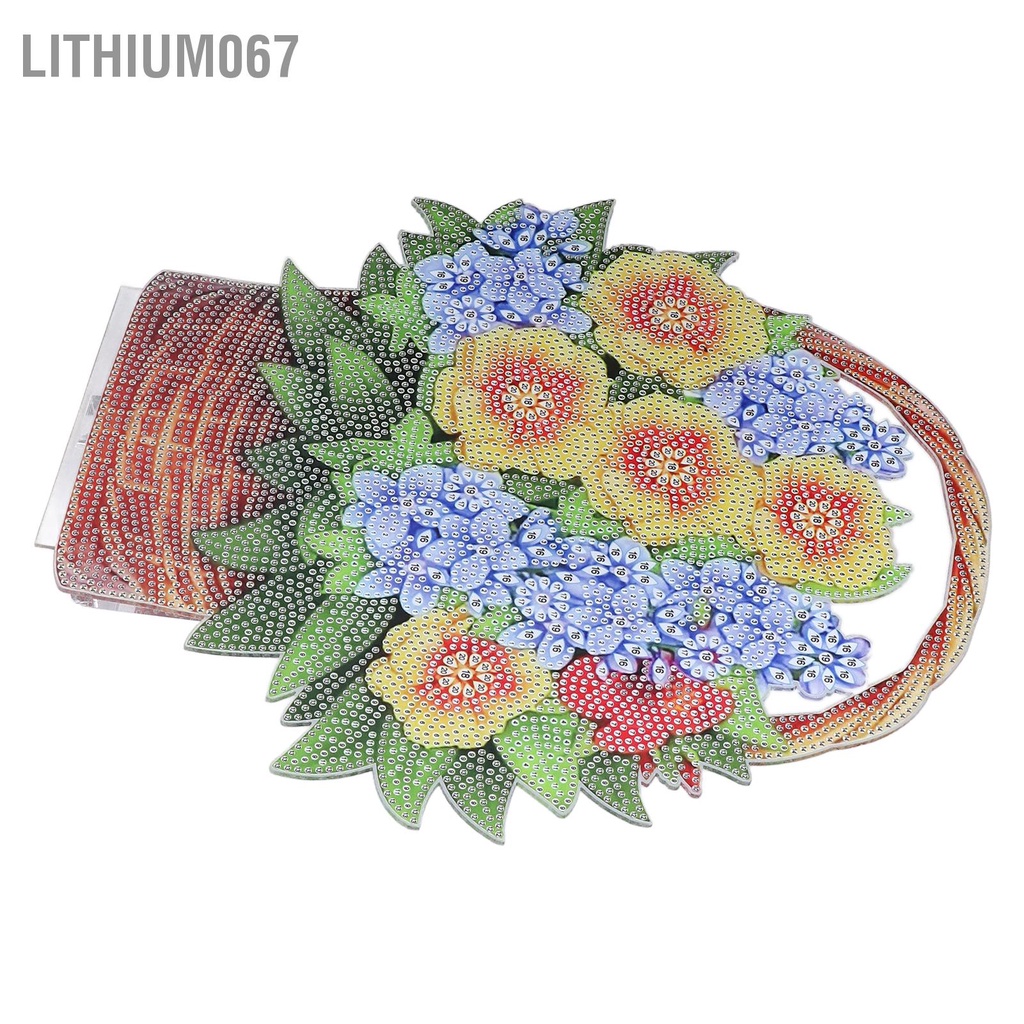 Lithium067 Tranh kim cương DIY 5D Full Diamond Double Sided Point Kim Ba chiều Đồ trang trí bằng Bức tranh