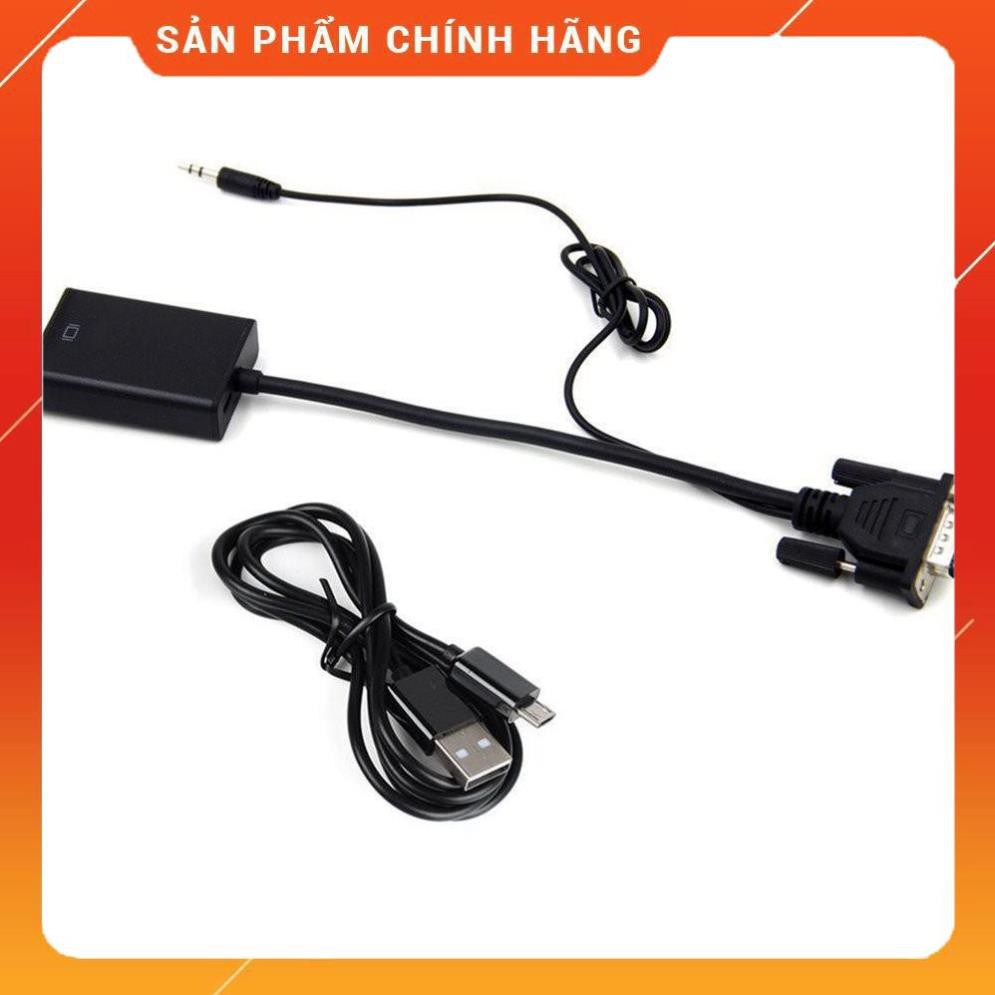 Xả Kho- Cáp chuyển đổi tín hiệu từ VGA sang HDMI có âm thanh kèm theo cáp Micro USB -dc2851