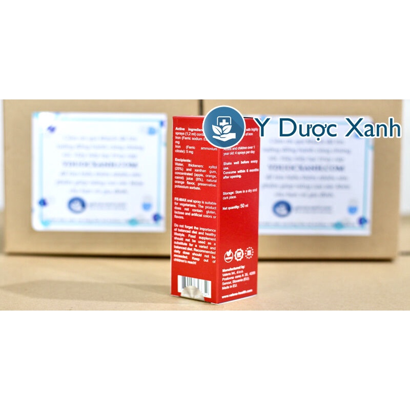Bổ Sung Sắt Cho Bé, Trẻ Em FE-MAX IRON SPRAY của Châu Âu - Y Dược Xanh
