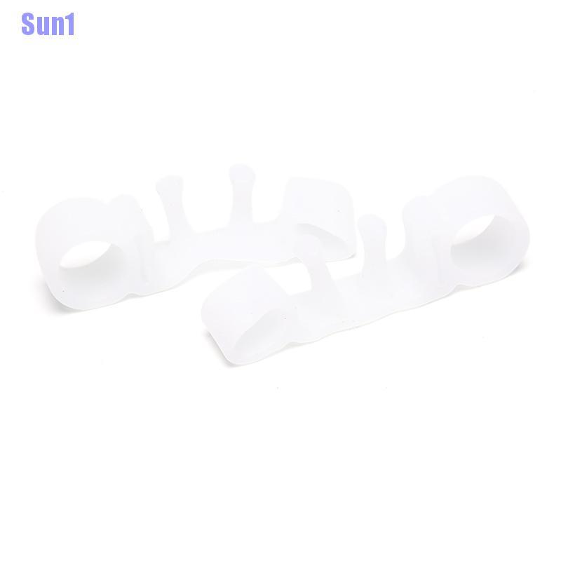 (Hàng Mới Về) 1 Cặp Dụng Cụ Tách Ngón Chân Bằng Silicon Giúp Điều Chỉnh Và Chăm Sóc