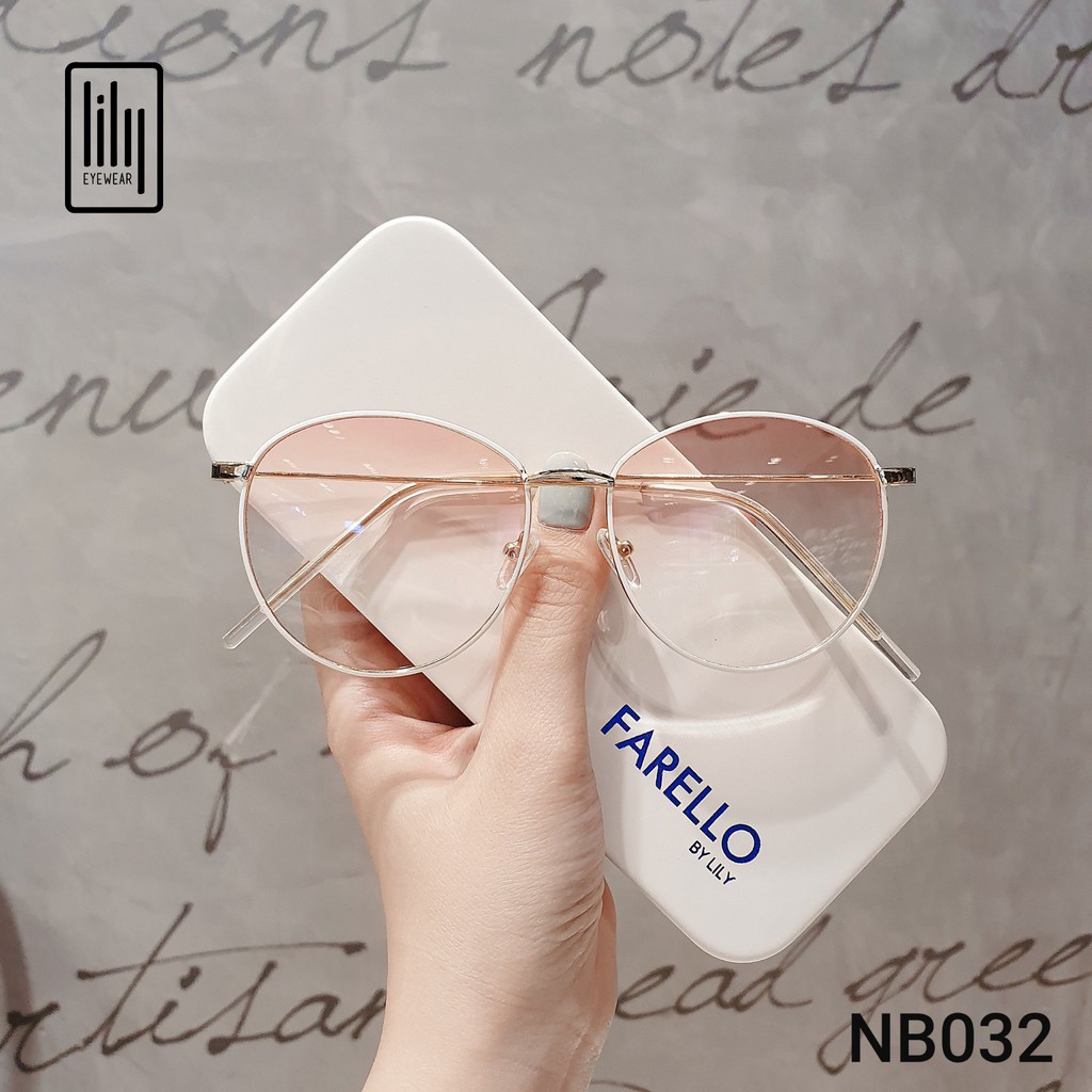 Kính mát nam nữ mắt tròn phụ kiện thời trang Lilyeyewear 032