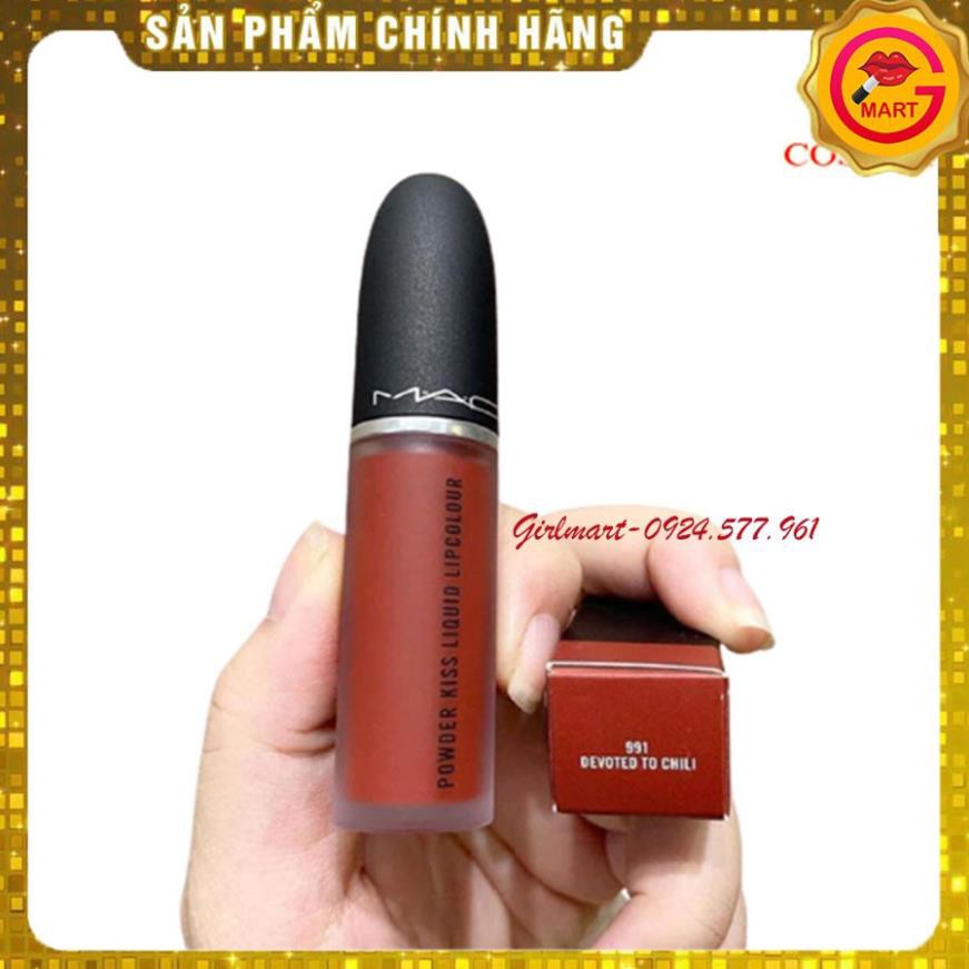 [ GIÁ SỈ ] Son Kem Mac  Màu 991 Devoted To Chili - Tone Đỏ Gạch