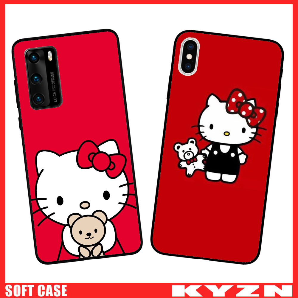 OPPO A1 A37 A39 A57 A59 A73 A7X A83 A92S A9 2019 Neo 9 F1s F5 F7 F9 F11 Pro Red Hello Kitty SY1 Soft Case