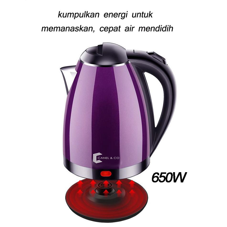 Ấm Đun Trà / Cà Phê Tự Động Bằng Thép Không Gỉ Q20Ac Canel & Co 650 Watt 2 Liter X0