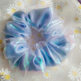 Set 12 dây cột tóc scrunchies 2 lop
