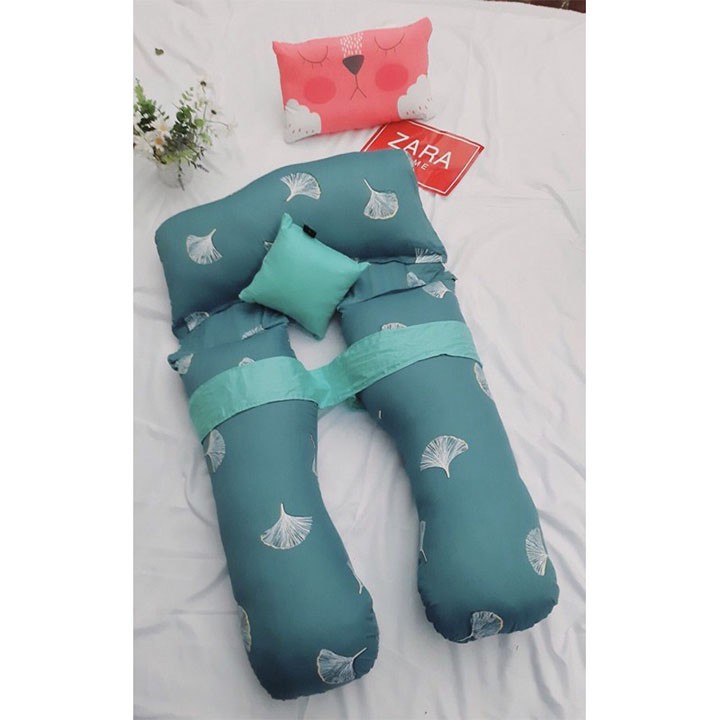 Gối ôm chữ U bà bầu chất liệu vải cao cấp