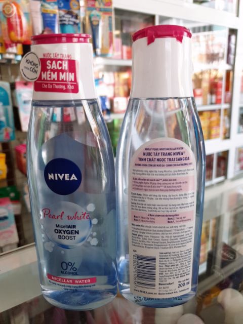 Nước tẩy trang nivea 3 màu 200ml