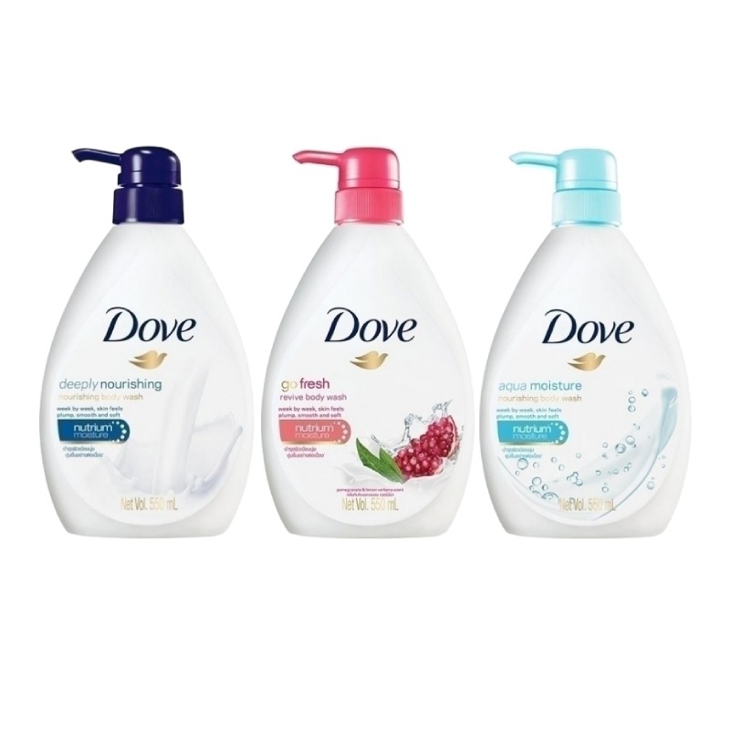  DOVE Liquid Soap 550ml x2 