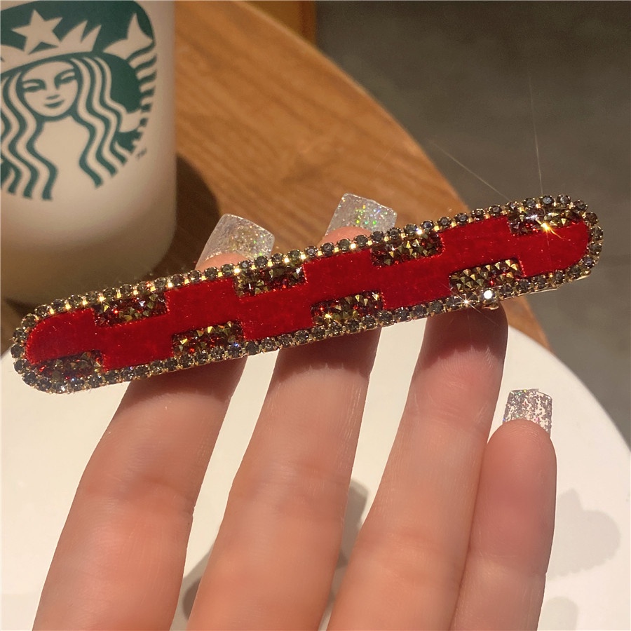 Kẹp tóc đính đá kim cương giả phong cách Nhật Hàn thời trang cho nữ